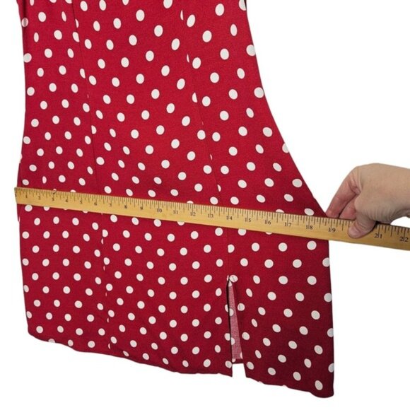 Reformation NWT Noha Mini Dress Polka Dot Sleeveless Casual Party Dress 2 Retro - Picture 9 of 10